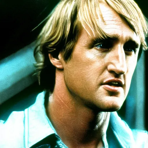 Prompt: owen wilson in alien 1 9 7 9, 4 k hd film still