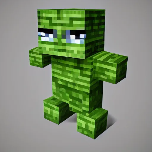 prompthunt: minecraft creeper in real life, concept art, fantasy