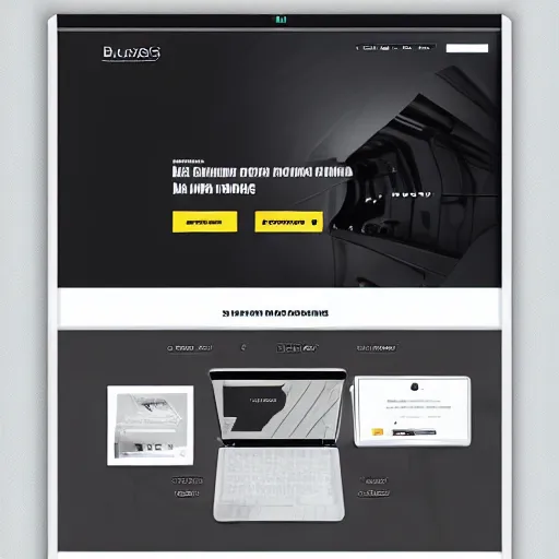 Image similar to landing page of a 3 d printing bussines, web design, concept, awwwards