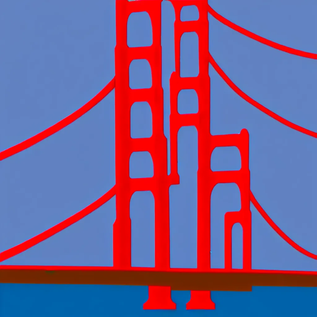 Prompt: octopus attacking golden gate bridge, vector art, 8k, trending on artstation