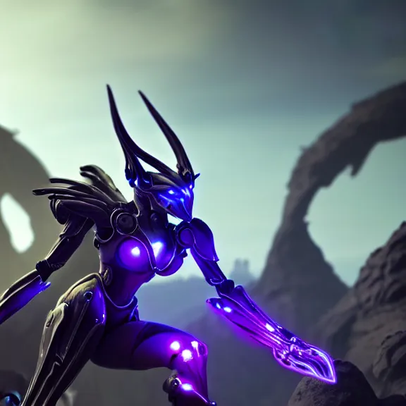 Image similar to extremely detailed cinematic low ground shot of a giant 1000 meter tall beautiful stunning saryn prime female warframe goddess, that's an anthropomorphic hot robot mecha female dragon, silver sharp streamlined armor, detailed head, sharp claws, glowing Purple LED eyes, sitting cutely in the background, rump on top of a mountain below her, a tiny forest with a village in the foreground, in front of her, fog rolling in, dragon art, warframe fanart, Destiny fanart, micro art, macro art, giantess art, fantasy, goddess art, furry art, furaffinity, high quality 3D realistic, DeviantArt, Eka's Portal, HD, depth of field