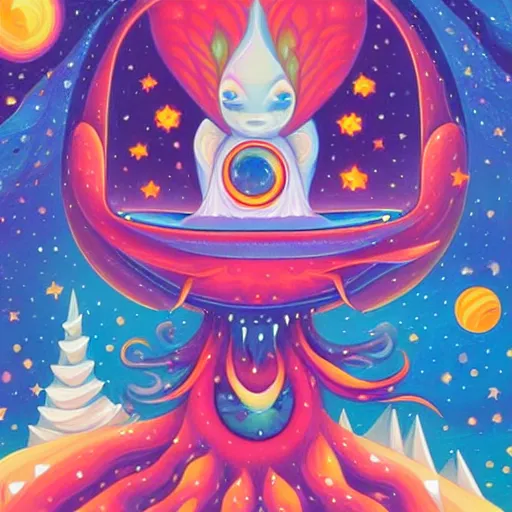 Prompt: Liminal space in outer space by Jeremiah Ketner