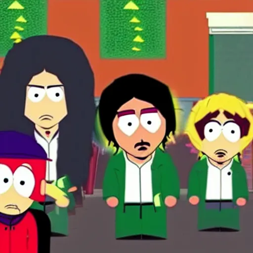 Prompt: michael jackson in south park