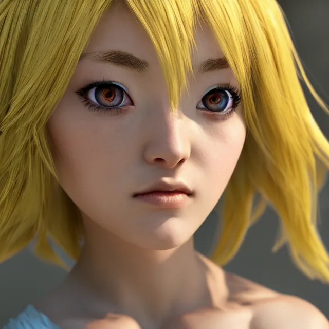 Prompt: perfectly centered close up portrait, anime goddess, candid photography, by vincent van gogh, highly detailed, character concept, unreal engine 5