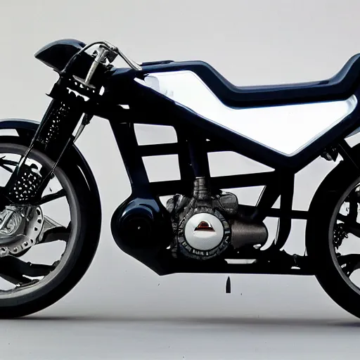 Image similar to high concept Honda motorbike for Uber delivery, futuristic, 1980, extremely detailed