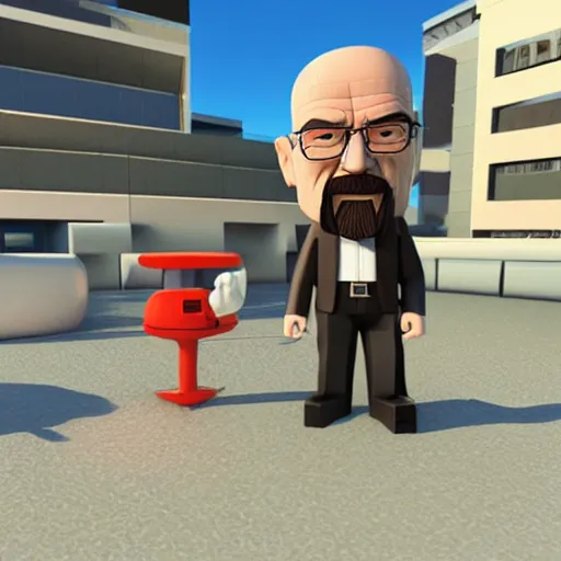 Image similar to walter white in roblox by greg rutkowski