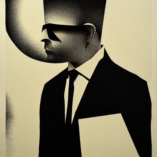 Image similar to lithography and etching polish poster conceptual figurative post - morden monumental portrait, illusion surreal art, highly conceptual figurative art, intricate detailed illustration, controversial poster art, polish poster art, geometrical drawings, no blur