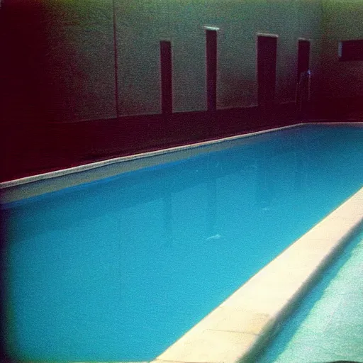 Image similar to Beautiful 2000s soft Photograph taken with a phone-camera from 2000, of an infinite infinite infinite liminal empty pool