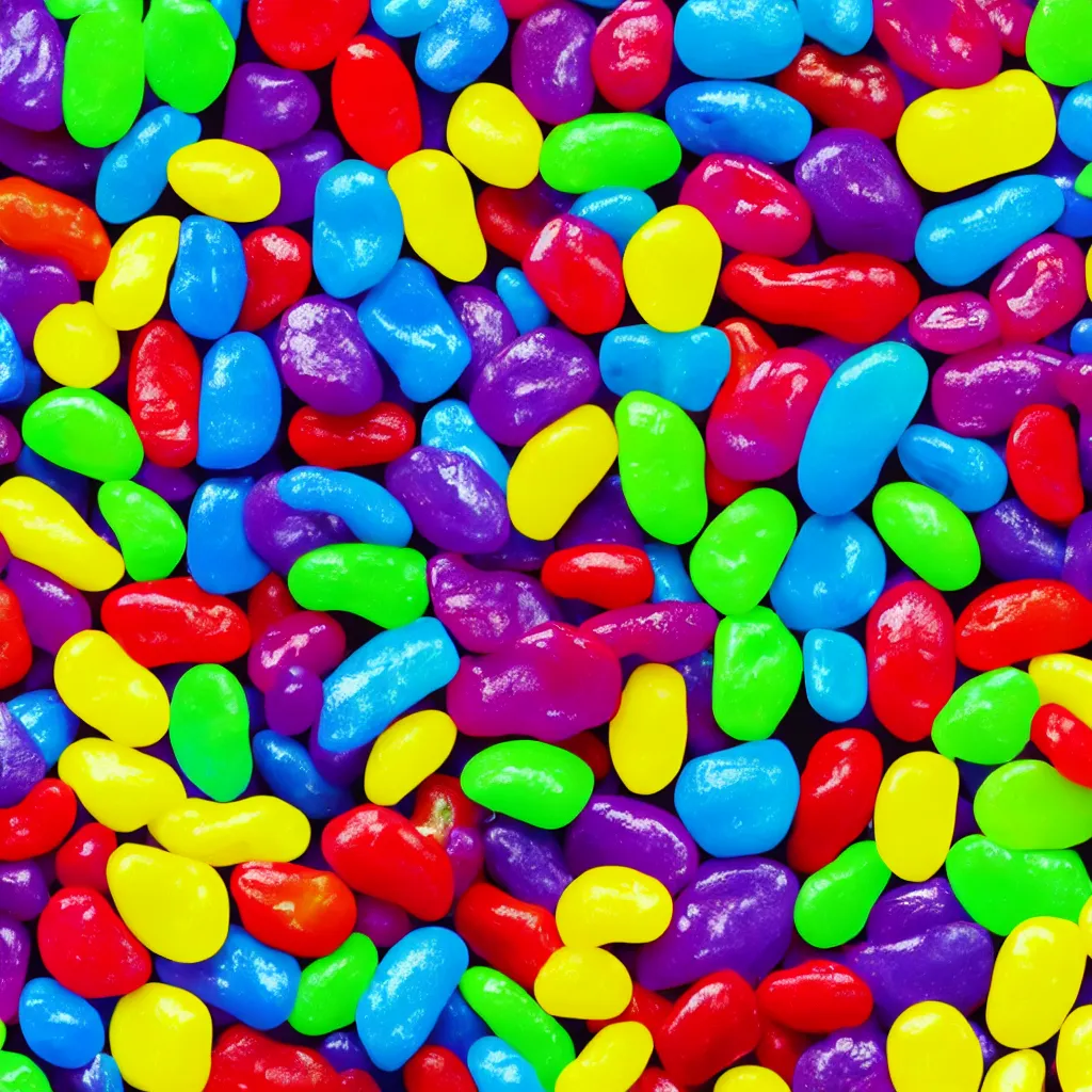 Prompt: jellybeans texture art, 4k