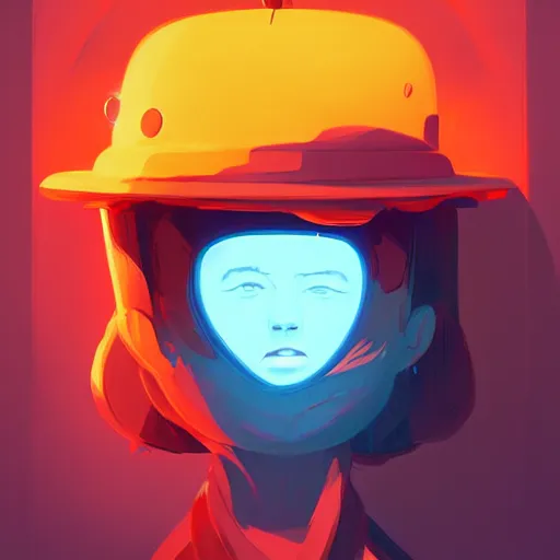 Image similar to face icon stylized minimalist close encounters of the third kind, loftis, cory behance hd by jesper ejsing, by rhads, makoto shinkai and lois van baarle, ilya kuvshinov, rossdraws global illumination