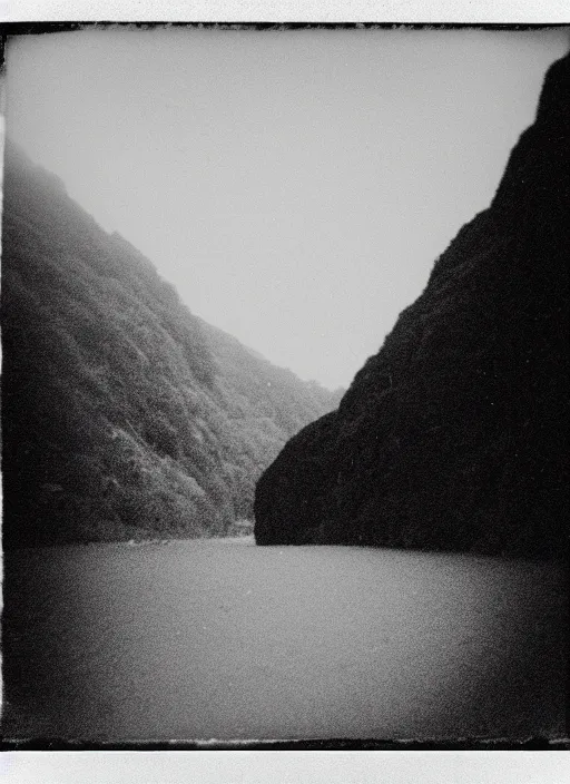 Image similar to impossible, black and white photograph