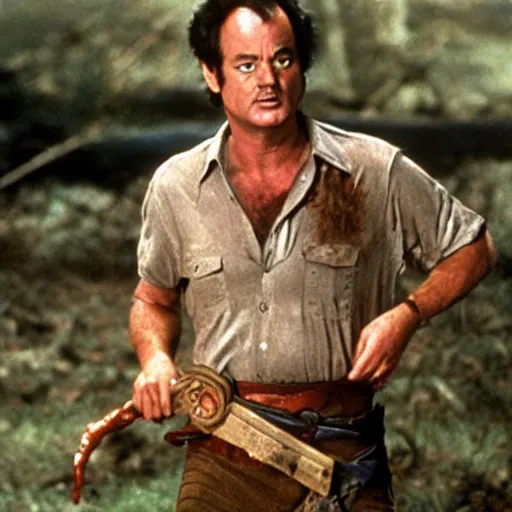 Image similar to bill murray in evil dead