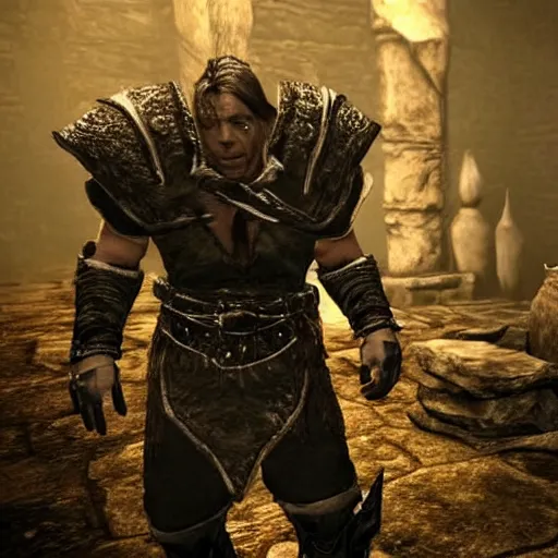 Prompt: Till Lindemann in Skyrim V-n 6