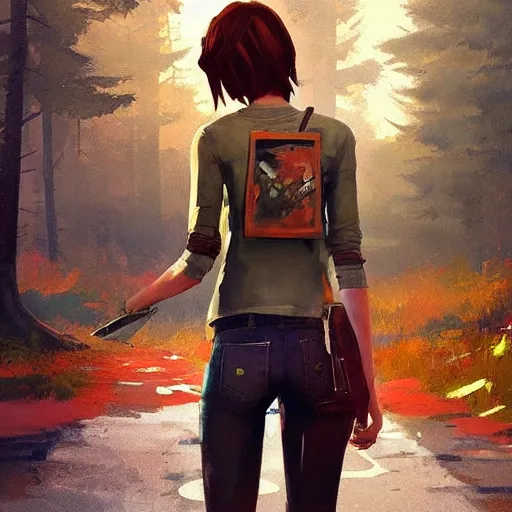 sarah from the last of us by sylvain sarrailh, rhads,, Stable Diffusion