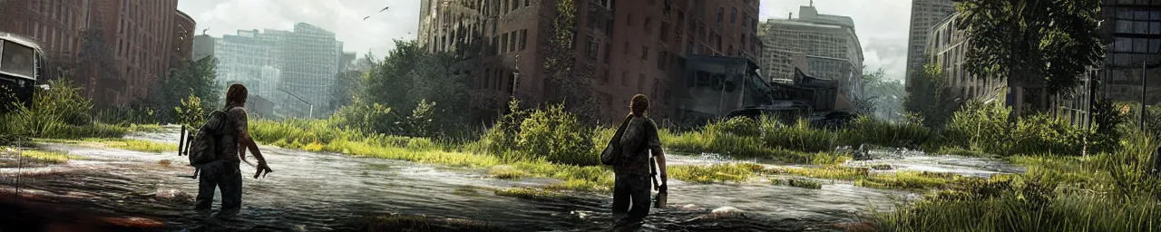 Image similar to the last of us, landscape