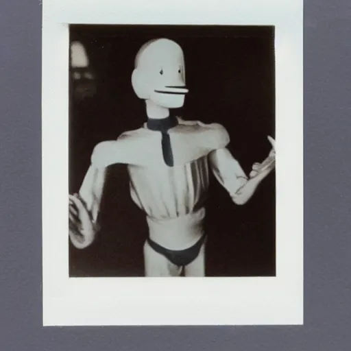 Prompt: polaroid photo of human pinocchio