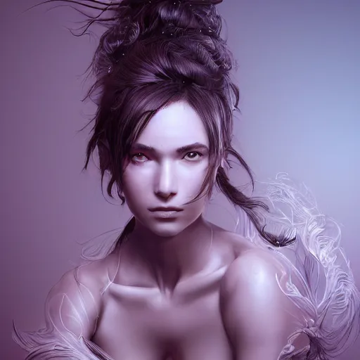 Prompt: the portrait of a blueberry that resembles an absurdly beautiful, graceful, elegant, sophisticated fitness model young woman, an ultrafine hyperdetailed illustration by kim jung gi, irakli nadar, intricate linework, bright colors, octopath traveler, final fantasy, unreal engine 5 highly rendered, global illumination, radiant light, detailed and intricate environment