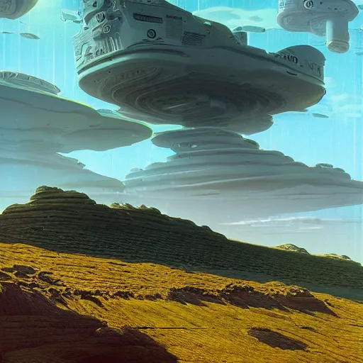 Image similar to A Landscape by Beeple and Peter Elson