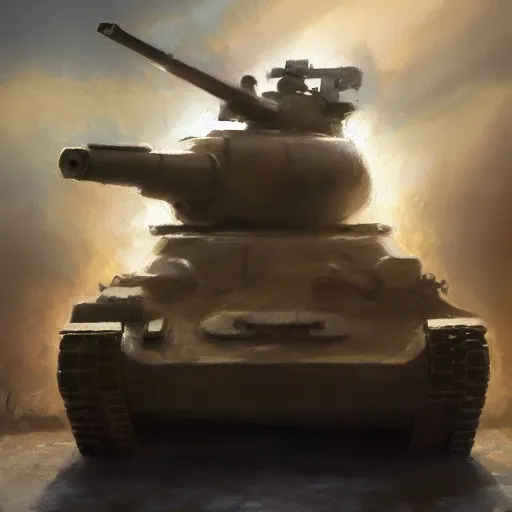 Image similar to book in the shape of a tank, oil painting, artstation, dramatic lighting,, beautiful