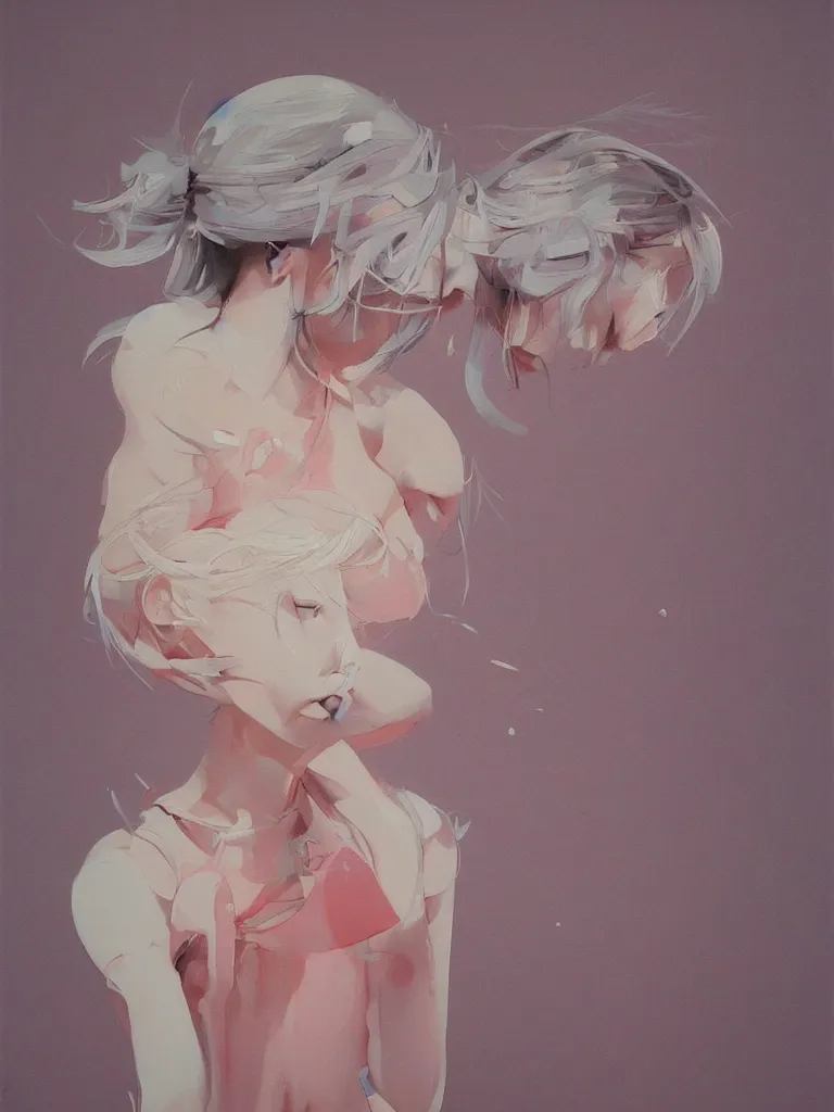 Prompt: cute neo - pop fine art fine art figurative painting by yoshitomo nara in an aesthetically pleasing natural and pastel color tones, pop culture infuences