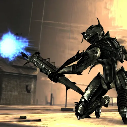 Prompt: AGM-114 Hellfire in Metal Gear Rising: Revengeance