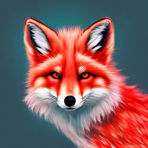 Prompt: digital red and white fox, retrowave palette, digital world, highly detailed, electric breeze, anatomically correct vulpine, synth feel, fluffy face, ear floof, flowing fur, super realism, accurate animal imagery, 4 k digital art