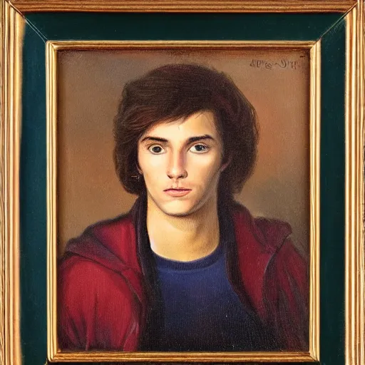 Image similar to a portrait of a supernaturally handsome young man,