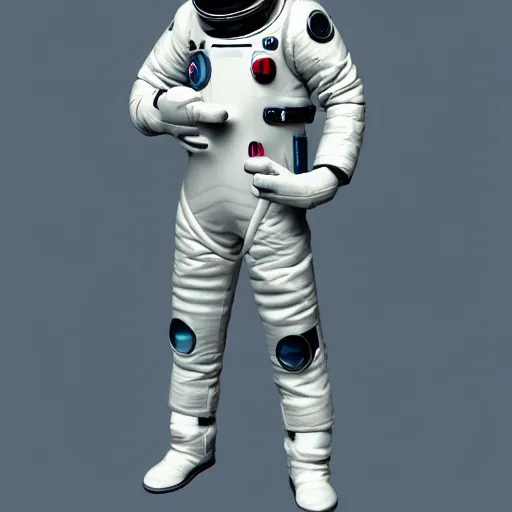 Man in a Spacesuit Graphic Art by Steve from HueForge