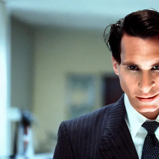 Image similar to [portrait of Patrick Bateman]