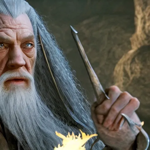 Prompt: still of gandalf in the movie avatar,