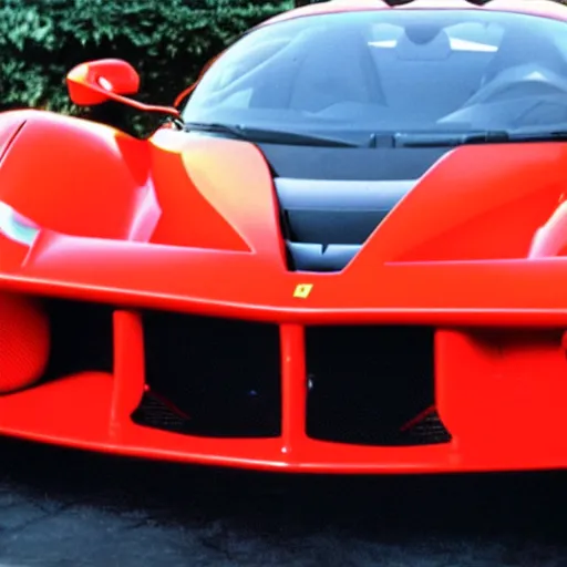 Prompt: Ferrari LaFerrari in 1985, photo