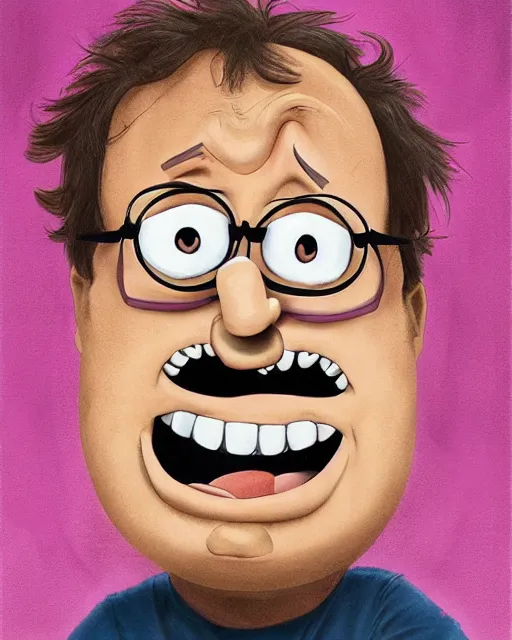 Prompt: justin roiland artwork of danny devito