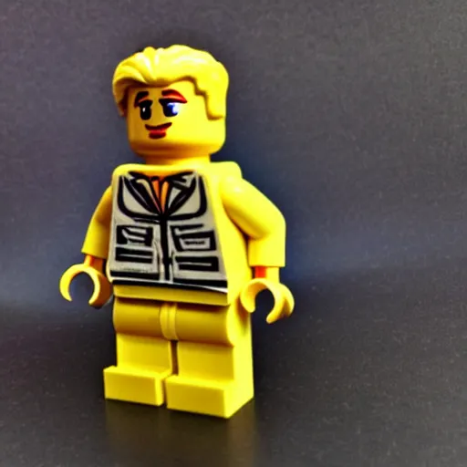 Prompt: ryan gosling lego minifigure