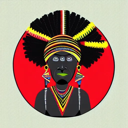 Image similar to african tribal chief vinyl art toy, detailed product photo,