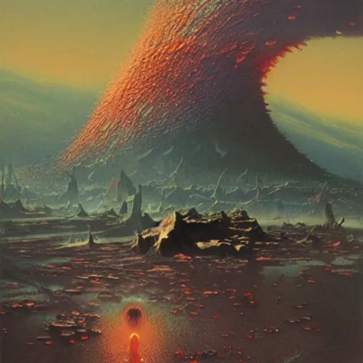 Prompt: elden ring by bruce pennington