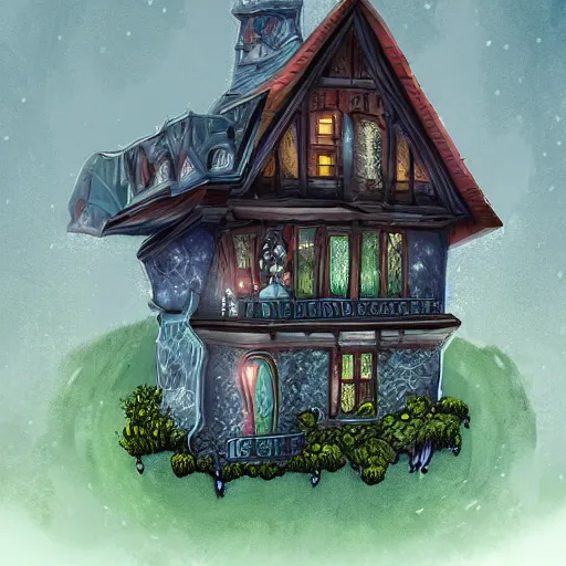 Image similar to a house, fantasy, digital art