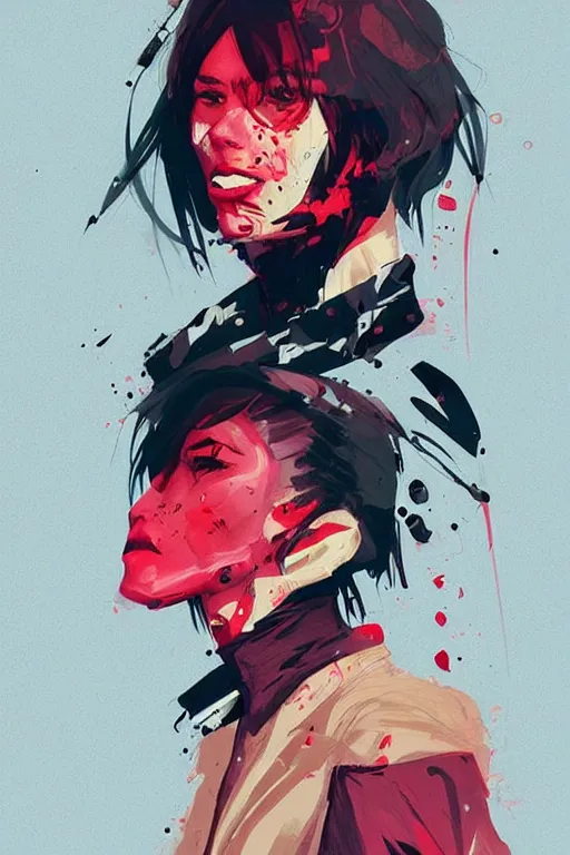 Image similar to an ultradetailed concept art of a fashionable genz trendy fighter, conrad roset, fiona staples