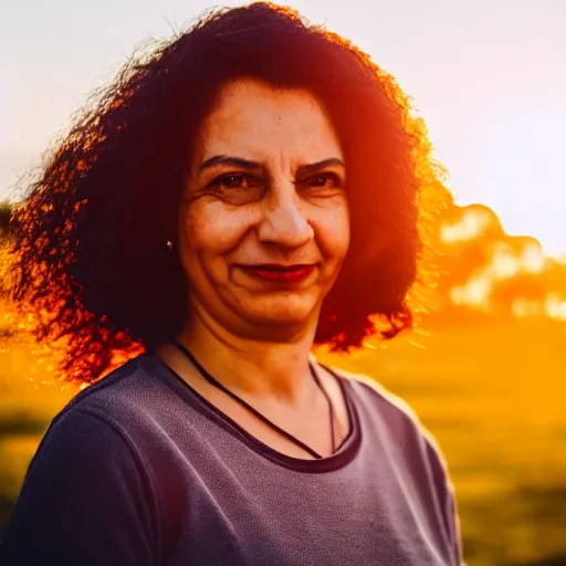 Prompt: of a photo portrait of roberta alves silva, facebook, instagram, sunrise lighting, f 2. 8