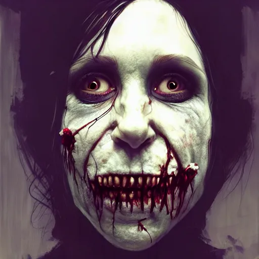 Image similar to pj harvey as a zombie, 7 days to die zombie, realistic proportions, fine art, award winning, intricate, elegant, sharp focus, cinematic lighting, digital painting, 8 k concept art, art by brom, art by guweiz and z. w. gu, art by michael hussar, 8 k