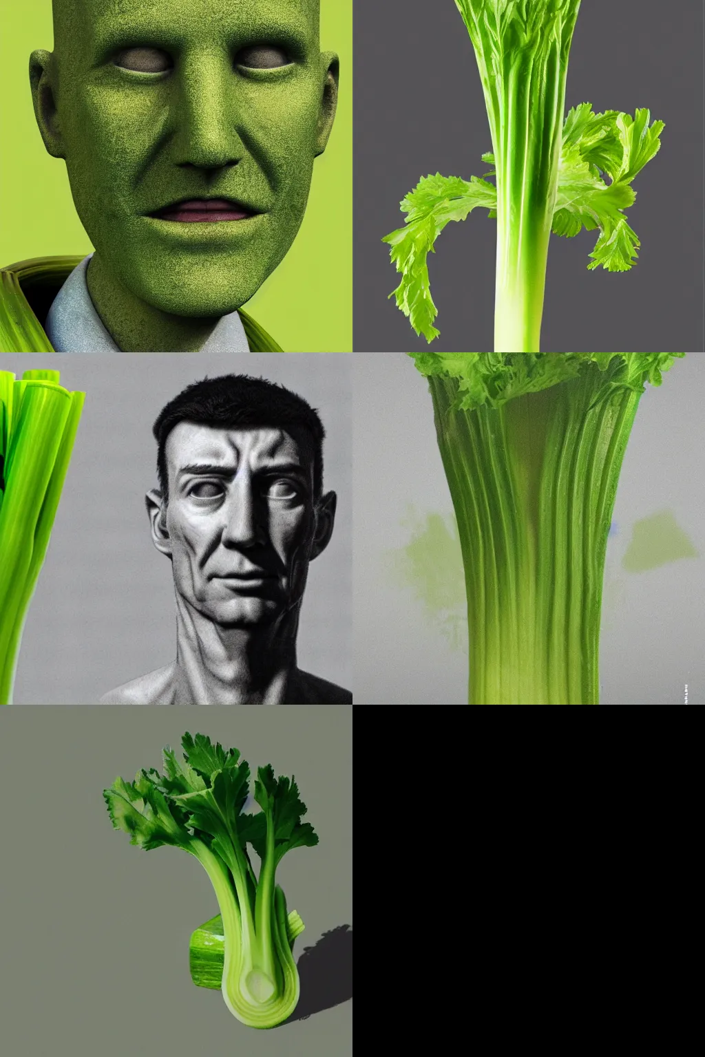 Prompt: Celery man, hyper realism, 8k