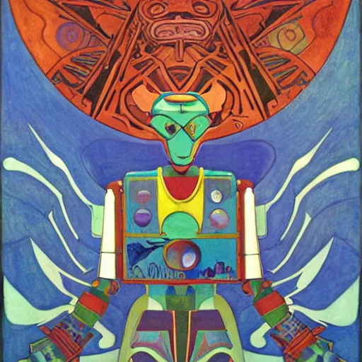 Prompt: robot wearing a luna moth mask, by annie swynnerton and nicholas roerich and leo and diane dillon and adolf wolfli and diego rivera, elaborate costume, little glowing lights, rich color, dramatic cinematic lighting, smooth, sharp focus, extremely detailed