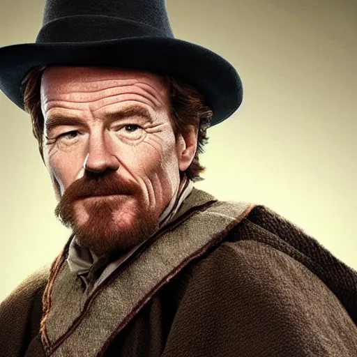 Image similar to Bryan Cranston as a wizard