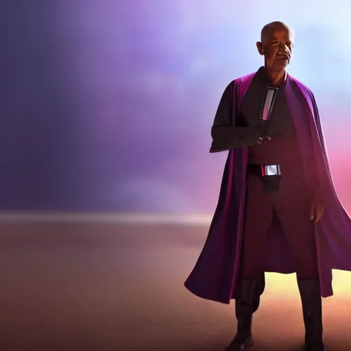 Prompt: obama as mace windu in star wars episode 3, 8 k resolution, cinematic lighting, anatomically correct