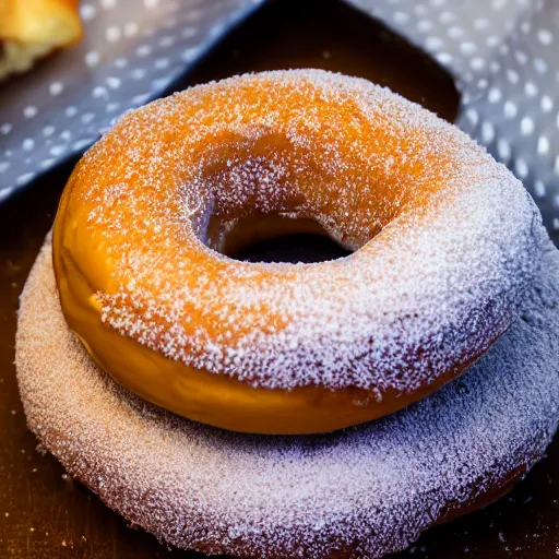 Prompt: a picture of a donut, 4k, hdr, professional food photography