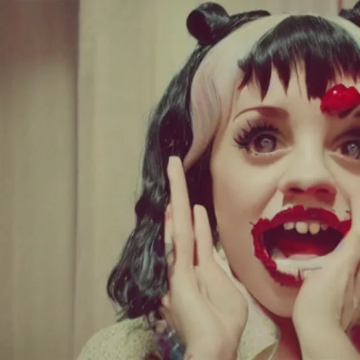 Image similar to melanie martinez, a still of an horror movie, aesthetics