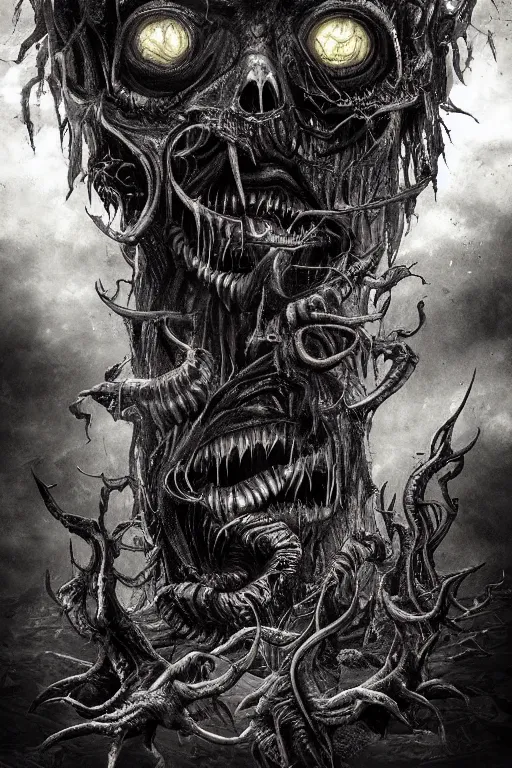 Image similar to eldritch monstrosity, cinematic, digital art, extremely detailed, horror