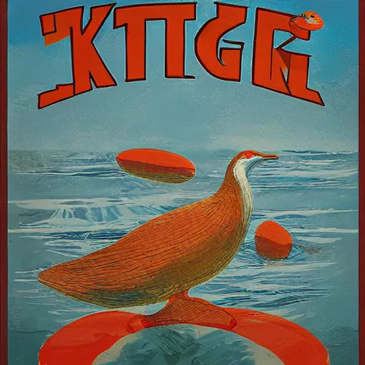 Prompt: a poster saying kitegg - n 4