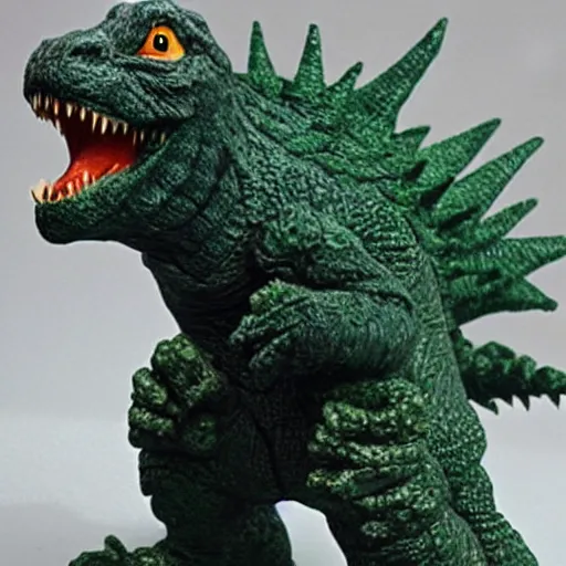 Image similar to godzilla as a sofubi figure