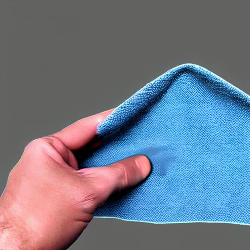 Prompt: microfibre cloth. matte painting. cleaning utensil