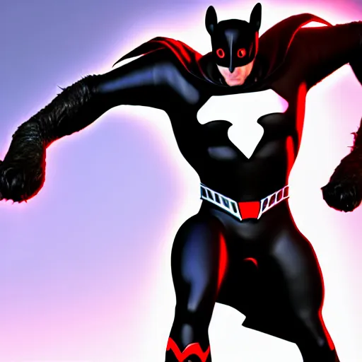 Prompt: hyper realistic digital art of ratman, a superhero with the powers of a rat in a black armor with a logo of the letter r on it, highly detailed, beautiful, very realistic, ultra hd, unreal engine